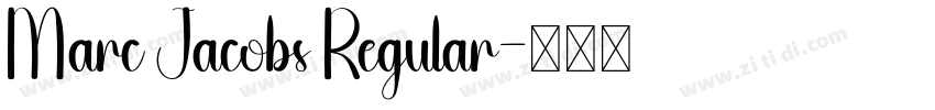 Marc Jacobs Regular字体转换